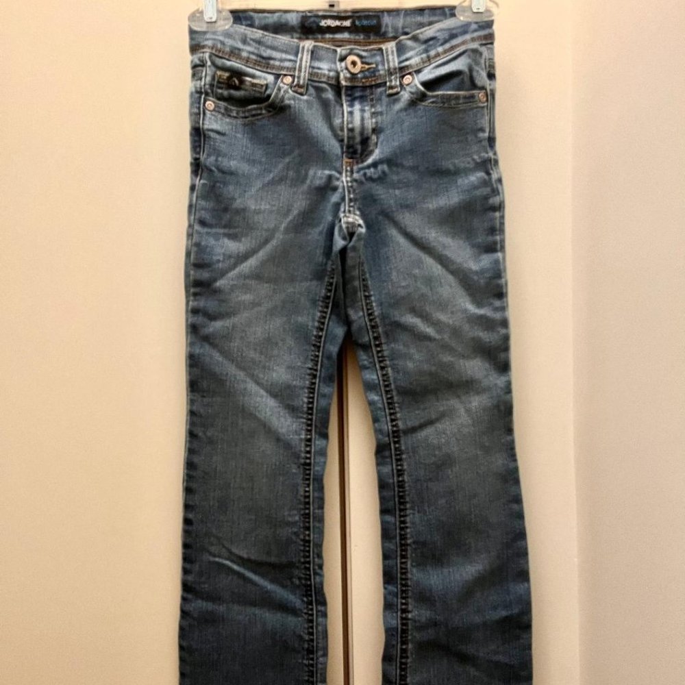 Girls Vintage Boot Leg Blue Jeans